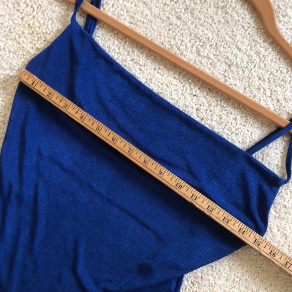 Fashion Nova High Waist Cheeky Cami Bodysuit in Royal Blue - Picture 11 of 12